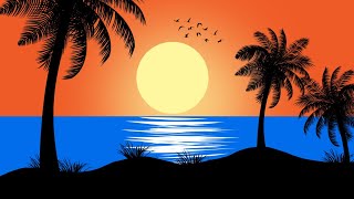 Create A Stunning Acrylic Sunset Tutorial