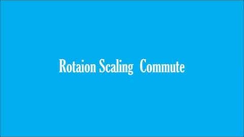 Computer Graphics 3.3: Rotation Scaling Commute