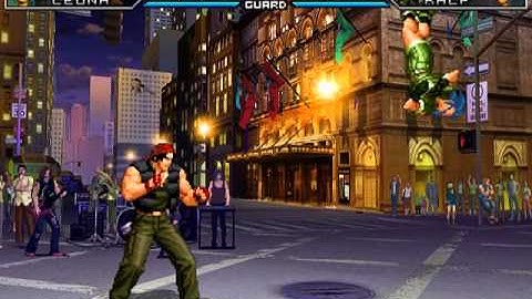 The King of Fighters 2002 Unlimited Match Training with Leona.