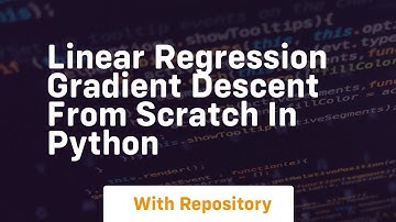 linear regression gradient descent from scratch in python