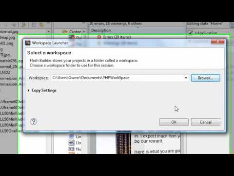 PHP Programming 28 Getting Flash Builder ready for PHP