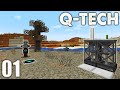 QTech #01 - ТЕХНОЛОГИИ против РАЗБОЙНИКОВ! Выживание в Майнкрафт 1.15.2 с Модами! (Сборка КуТех)