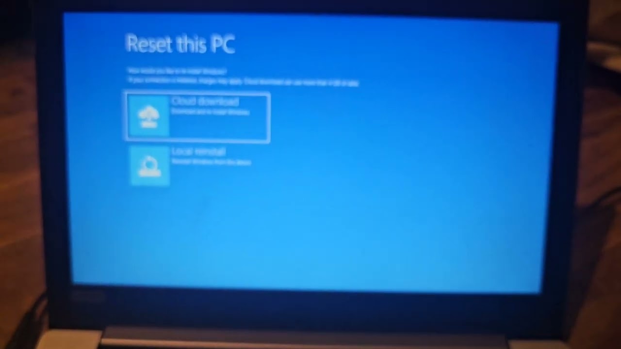 Lenovo 120s-11ap School Laptop Reset - load Windows - YouTube