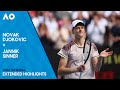 Novak djokovic v jannik sinner extended highlights  australian open 2024 semifinal