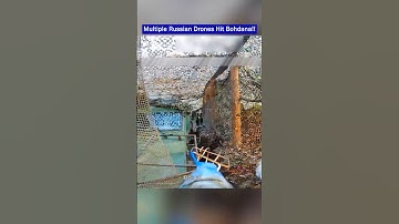 Hidden 155mm Bohdana SPG Destroyed by Multiple FPV Drones!!