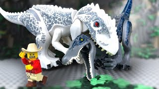 Мульт ЛЕГО Индоминус Рекс Против Барионикса МУЛЬТИКИ про Динозавров Юрского Периода LEGO
