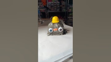 Mini concrete blocks and cement blob