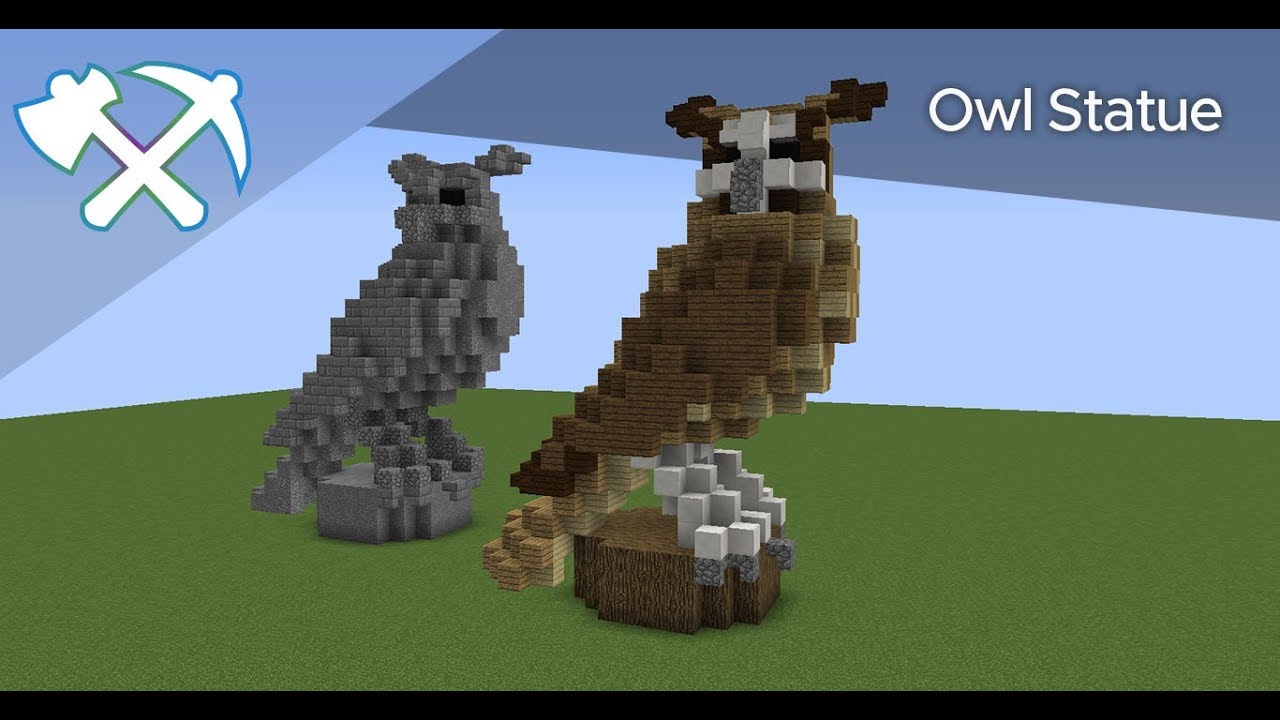 How to Build an Owl Statue  Minecraft Tutorial