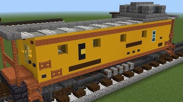 Minecrafting Tutorial - Chessie System Caboose How to Build