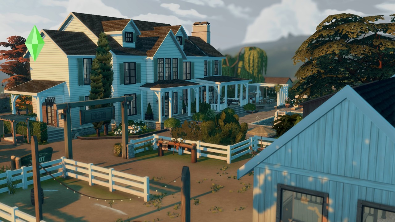Big Family Ranch 🐴 | The Sims 4 Speed Build | 3 Olde Mill Lane