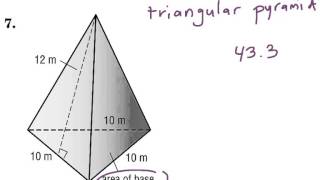 Surface Area of a Triangular Pyramid