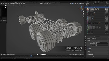 Sci-Fi vehicle 025 - 3D modeling - part 22 - 4x timelapse