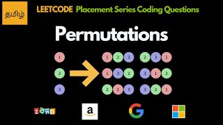 Permutations - Backtracking - Leetcode 46 - Tamil