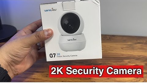 Wansview Q7 2K Security Camera unboxing and set up