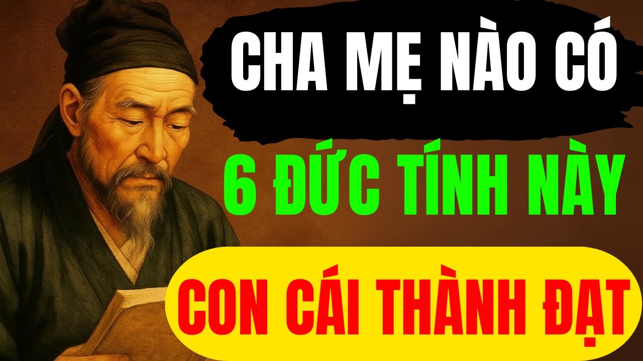 CỔ NHÂN XƯA DẠY: CHA MẸ CÓ 6 ĐỨC TÍNH NÀY CON CÁI CỰC KỲ THÀNH ĐẠT | TRIẾT LÝ CỔ XƯA
