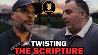 The Truth About The Bible Triggers Christian | Hashim | Speakers Corner