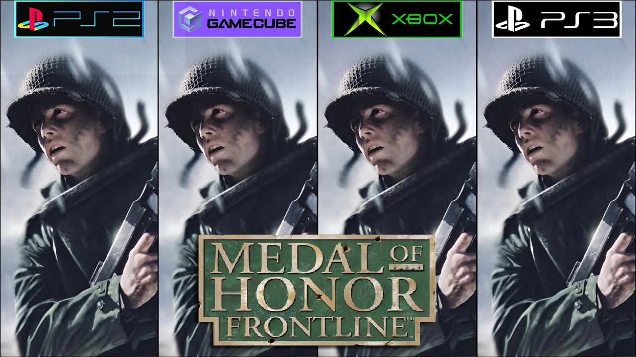 Medal of Honor Frontline PS2 против GameCube против Xbox против PS3 — Сравнение графики — Частота...