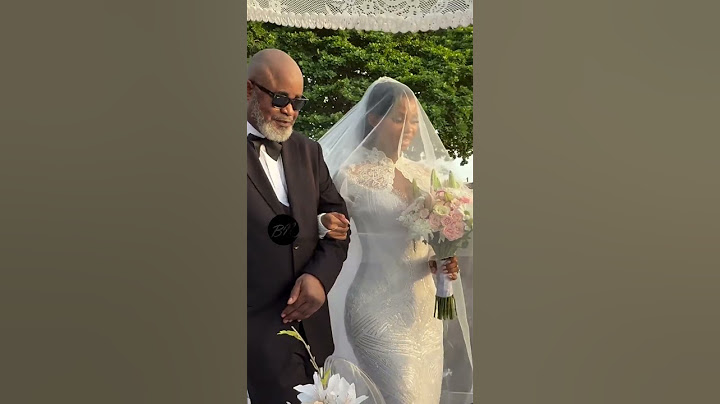 The moment the bride's dad walked her down the aisle Priscilla Ojo and Juma Jux Wedding #jp2025