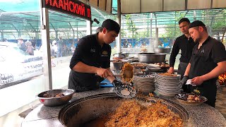 Super-tasted Uzbek national pilaf l Unrepetable taste and unique custom #asmr #streetfood #asmrfood by OFIYAT TAOM 1,782 views 3 weeks ago 3 minutes, 45 seconds