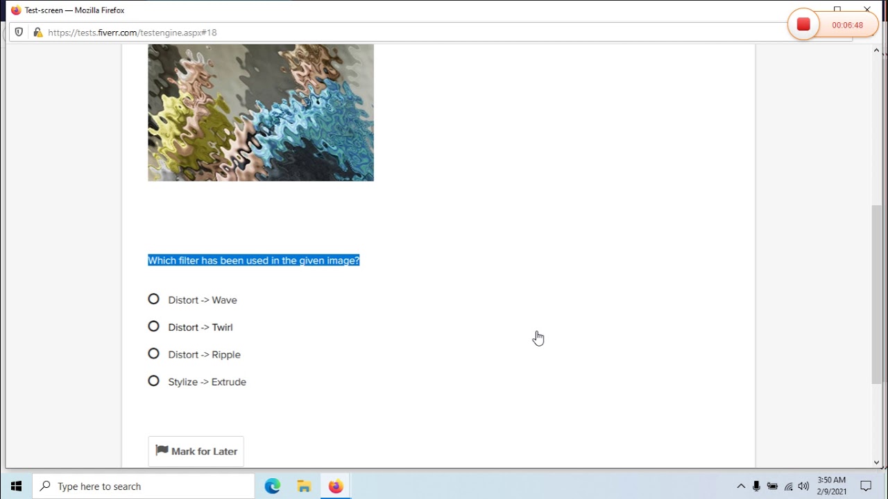 Fiverr adobe Photoshop skill test Answers 2021 - Only 13 Menit Spend 40 Answer