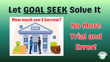 Stop Guessing! Let Excel’s GOAL SEEK Solve It Instantly