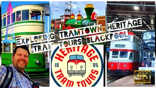 Exploring Tramtown Heritage Tram Tours Blackpool #Blackpool #trams #heritagetour #Illuminations #4k
