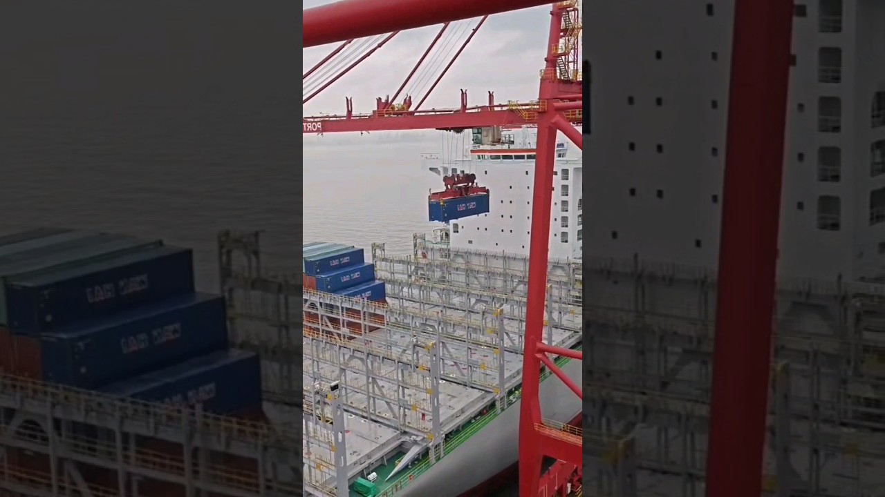 Port container transfer process