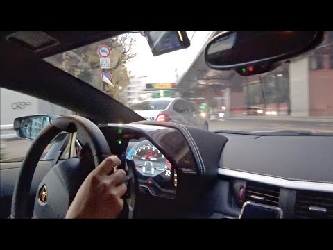 車載】ランボルギーニアヴェンタドールS ノーマルマフラーサウンド