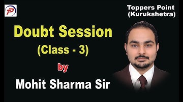 Doubt Session || Class 3 || Maths | By Mohit Sharma Sir |