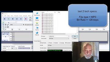 TECH Specs for Librivox audacity 2 3 0 use this one