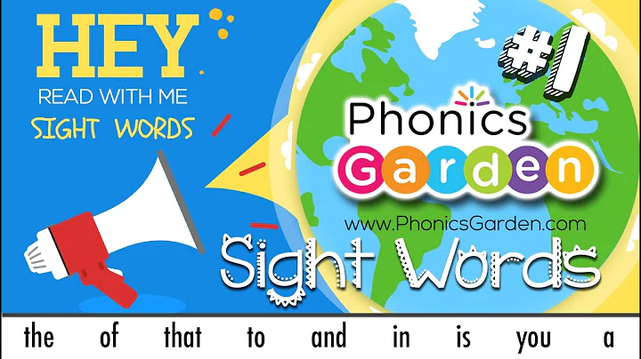 FRY Sight Words | #1 | Words 1-9 | the, of, that, to, and, in, is, you, a | Phonics Garden
