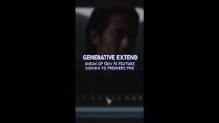 First Look With @Filmriot: Generative Extend In Premiere Pro #Shorts