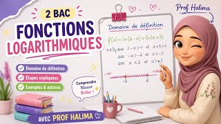 Partie 1 : domaine de définition ( fonction logarithmique) 2bac