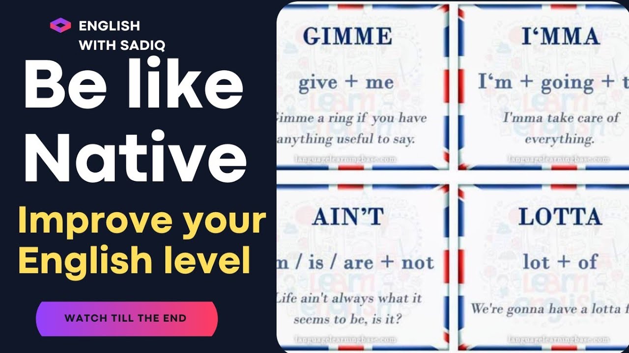 Informal Contractions || Wanna Sound like a Native?? #spokenenglish # ...