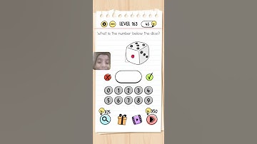 Brain Test Level 163 Which is the number below the dice #AnswerBrainTestLevel163