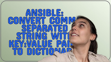 Ansible: Convert comma separated string with key:value pairs to dictionary