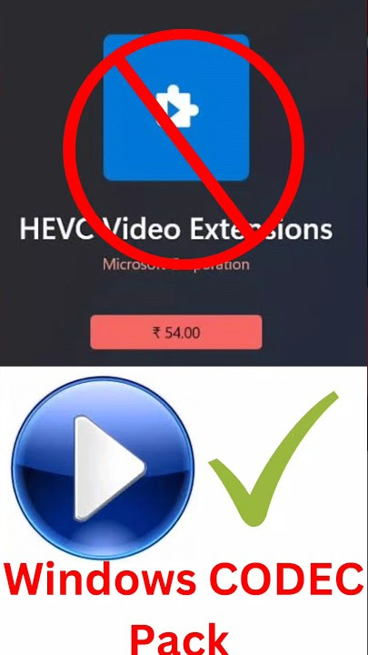 How to Fix HEVC Codec Problem #shortvideo #shortssports #sindhi #tech #viral #windowspc
