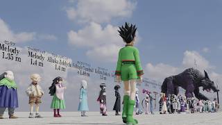 Hunter x Hunter Size Comparison Hunter x Hunter Size Comparison