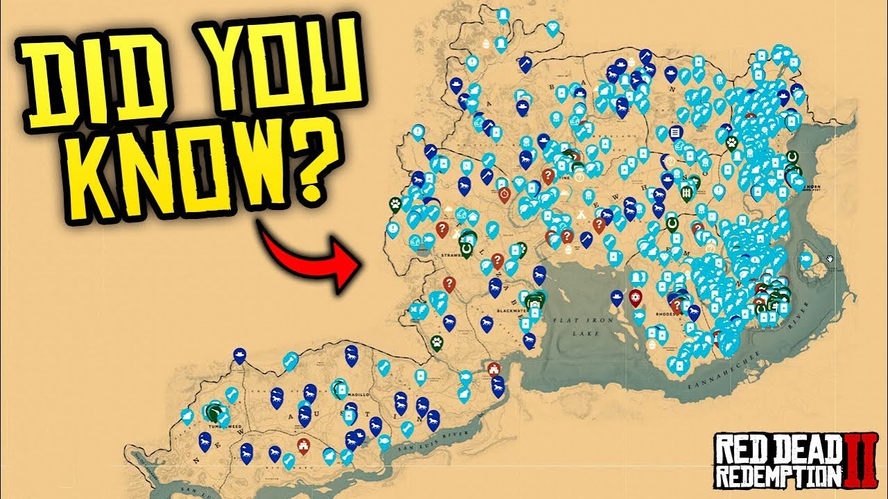 Red Dead Redemption 2 DID YOU KNOW? - The Map that Shows