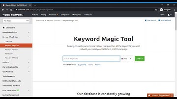 Step By Step Tutorial 2020: SEMrush Keyword Magic Tool
