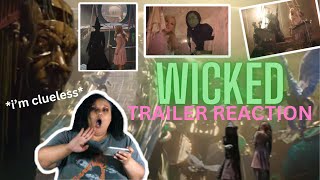 WICKED Trailer Reaction | * NEVER seen the musical* Starring Ariana Grande & Cynthia Erivo