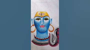 Mahadev Drawing 😍💙 #shorts #youtubeshorts #shortsfeed #viral #trending #mahadev #shivratri #trend