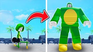 HOW TO GET SUPER BUFF in Roblox Weight Lifting Simulator!