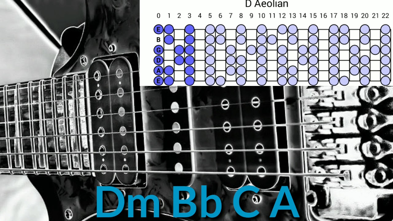 Dm Bb C A Havy 130 BPM backing track | play and do rock |