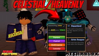 FIZ A 2 ASCENSÃO DO MEU CELESTIAL/HEAVENLY E FICOU MONSTRÃO- ANIME FIGHTERS SIMULATOR!