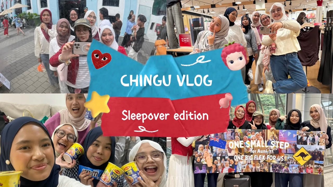 Chingu Sleepover Diaries 💕 | Fly High Auni Moment ✈️✨