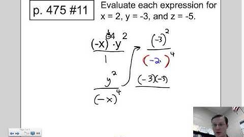 2013 Lesson 7.1.2 Evaluating Expressions with Negative and Zero Exponents