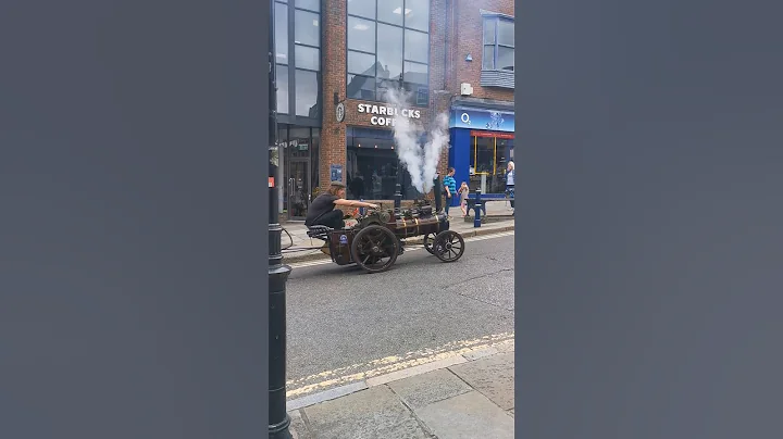Traction Engine Driving Up the Highstreet