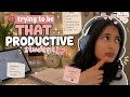a realistic vlog of trying to become THAT productive student ✨