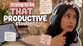 a realistic vlog of trying to become THAT productive student ✨